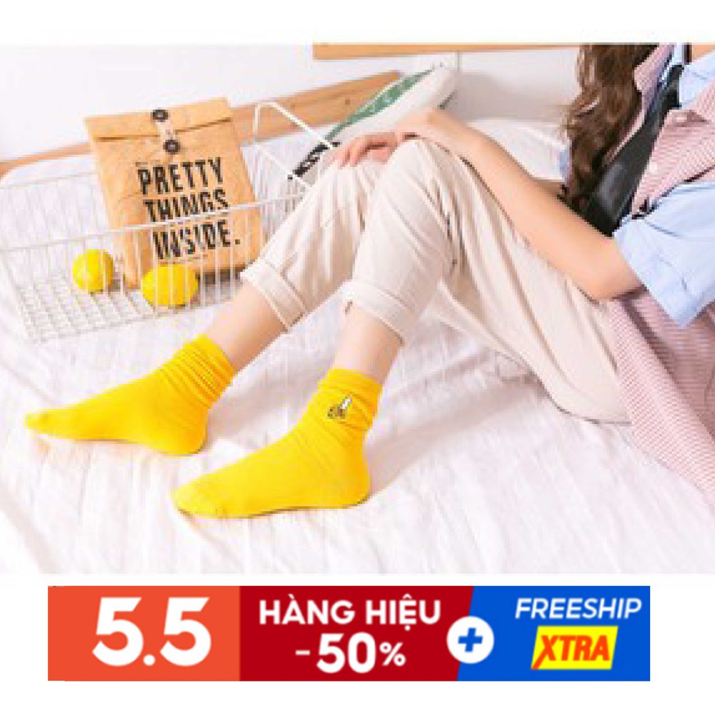 Tất/vớ Nữ Cổ ngắn Cotton Ulzzang Hàn Quốc siêu dày, xịn và Dễ thương