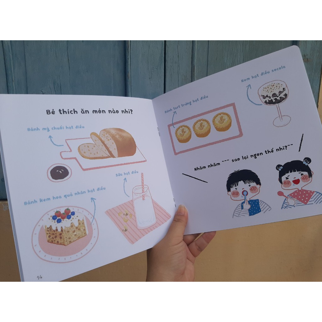 Sách Ehon - Bé thích ăn món nào nhất ( Wabooks ) - Lẻ / Trọn bộ