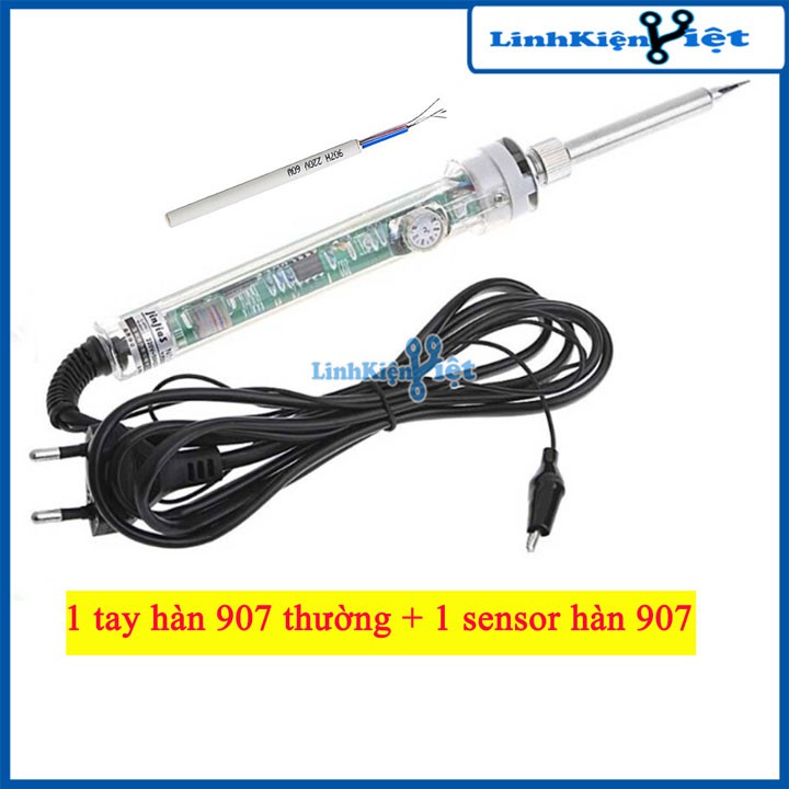 [NEW] Combo mỏ hàn điều chỉnh nhiệt độ 907 60W-220V tặng Sensor hàn 907 60W