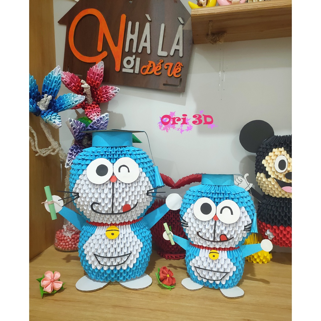 Đô - rê - mon Origami 3D