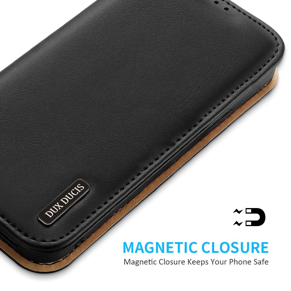 Bao da điện thoại Dux Ducis nắp lật từ tính có ngăn đựng thẻ giá đỡ thích hợp cho iPhone 13 Pro Max 13 Mini