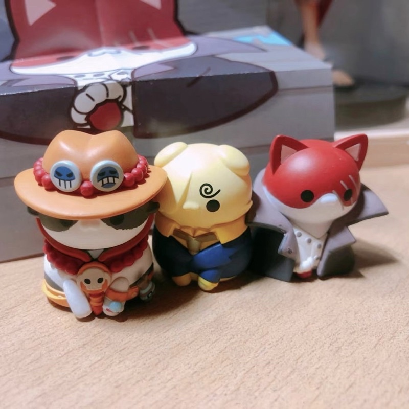 mô hình One Piece - mô hình Mèo One Piece chibi (Có clip, ảnh thật) Fx Anime Luffy Zoro Sanji Ace Sabo Nami Robin Choper