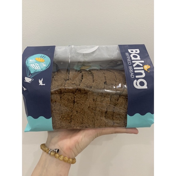 Bánh mì lúa mạch đen nguyên cám 450g - Dark rye whole wheat bread 450g