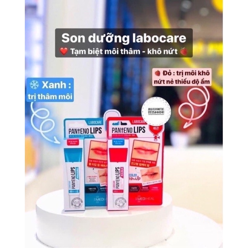 Son Dưỡng Môi Giảm Thâm Môi Ngày &amp; Đêm Mediheal Labocare Pantenolips Healssence &amp;HealBlam