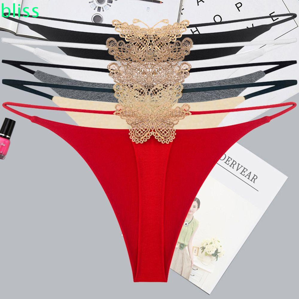 Quần lót cotton lưng thấp không đường may thêu hình bướm thời trang phong cách Hàn Quốc cho nữ