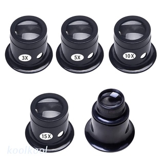 Kính lúp cầm tay phóng đại 3X 5X 10X 15X 20X cho thợ kim hoàn sửa chữa đồng hồ
