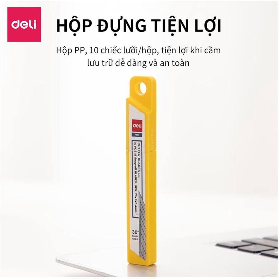 (10 hộp) Lưỡi dao to, nhỏ Deli , SDI - TQ1403- TQ1404- E2012- E2015- E2011 - vpp Diệp Lạc (sỉ/lẻ)