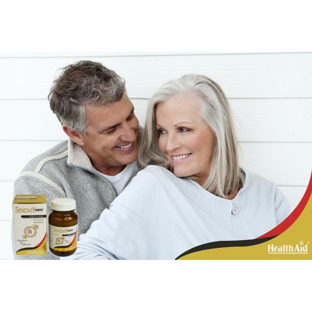 Healthaid Sexovit forte – Viên uống tăng chất lượng tinh trùng, tăng ham muốn và giảm xuất tinh sớm (lọ 30 viên)