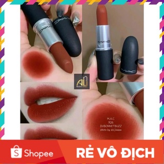 Son MAC 926 Dubonnet Buzz Đỏ Gạch – Powder Kiss Mới