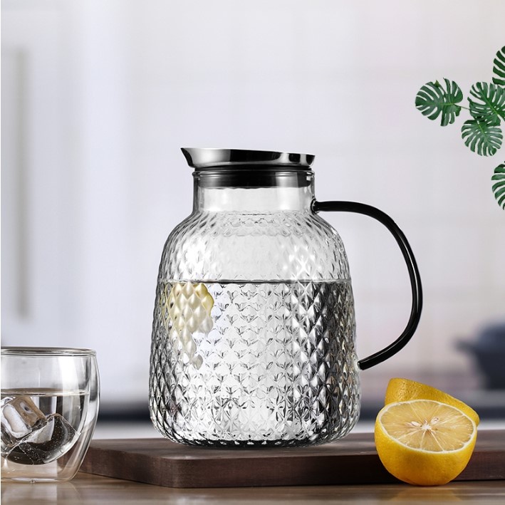 Bình trà thủy tinh ISO.69 size 2000ml chịu nhiệt