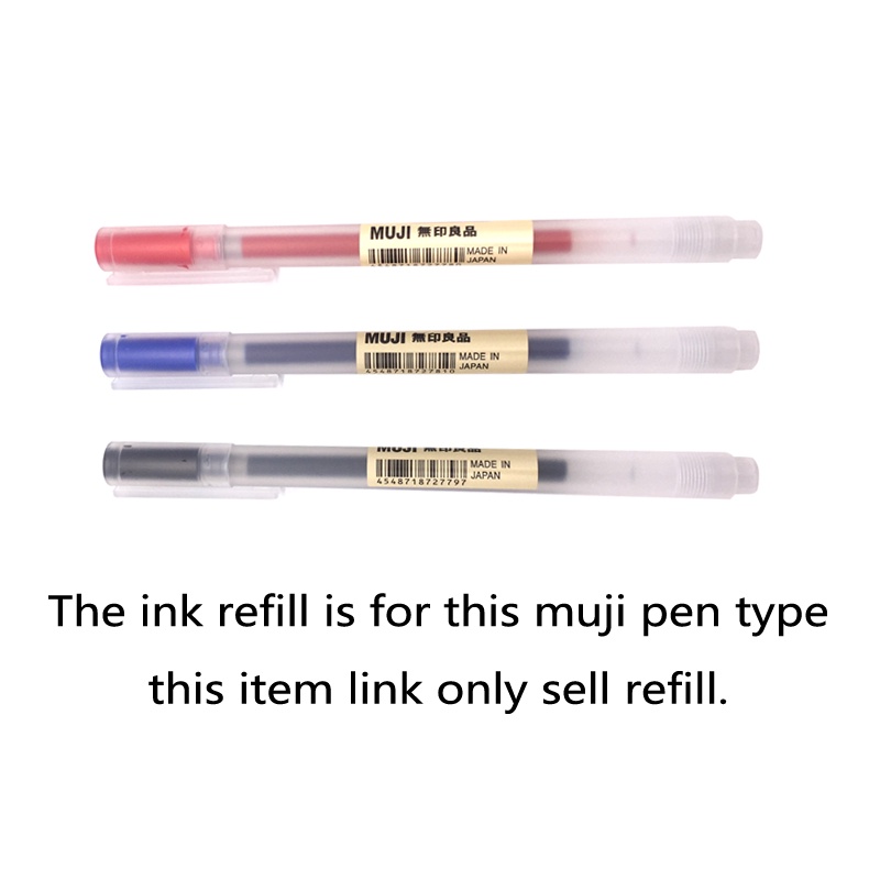 Ruột bút mực gel Muji ngòi 0.38mm 0.5mm