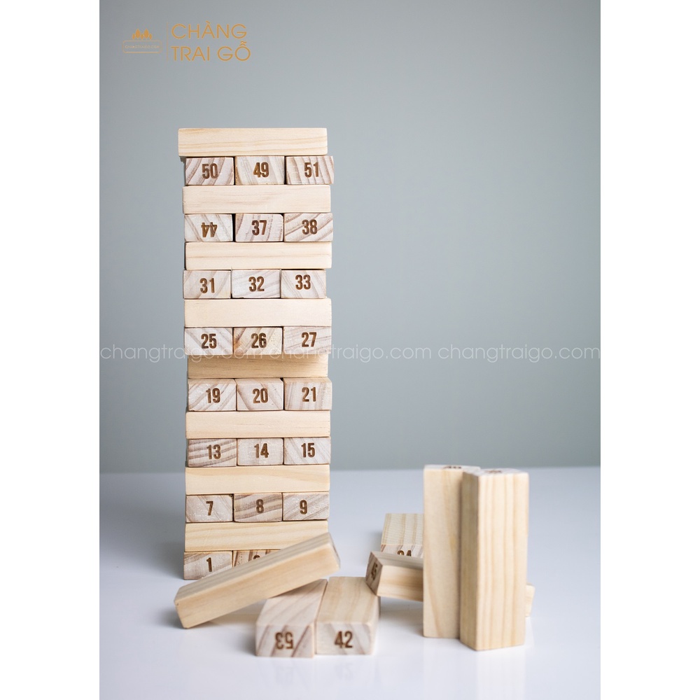 Trò Chơi Thanh Rút Gỗ 54 Thanh Đồ Chơi Trí Tuệ Chàng Trai Gỗ