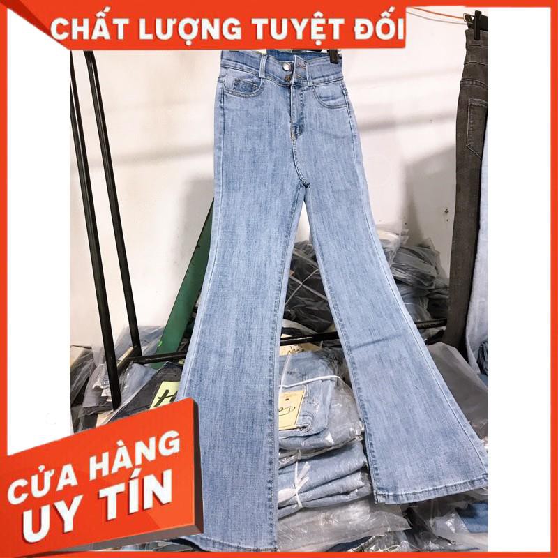 QUẦN JEANS LOE DÁNG DÀI LƯNG CAO 2 NÚT- ảnh thật shop chụp | BigBuy360 - bigbuy360.vn