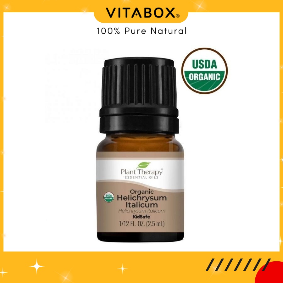 Plant Therapy - Tinh Dầu Hữu Cơ Cúc Bất Tử (Helichrysum Italicum) KidSafe - USDA Organic - 2.5mL