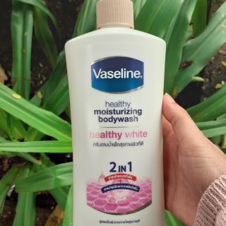 Sữa tắm Vaseline heathy white 2 in 1 vừa trắng da, vừa mịn, vừa thơm lâu
