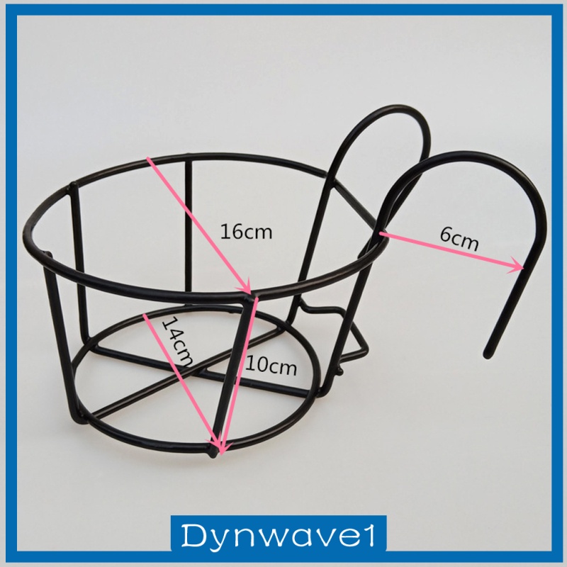 [DYNWAVE1] Flower Pot Metal Holder Basket Hanging to Wall or Garden Link Fence