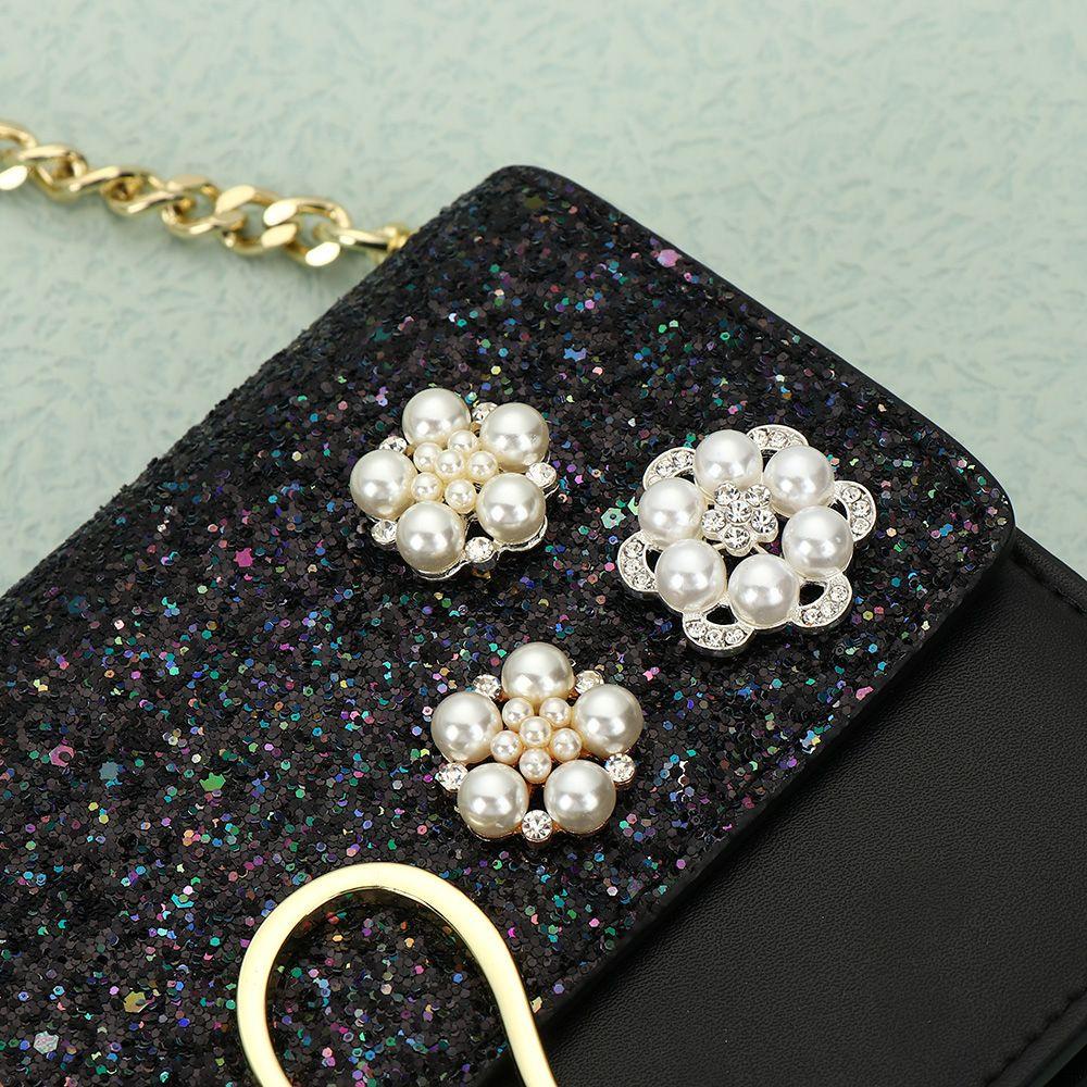Set 5 Kẹp Tóc Hình Hoa Lấp Lánh Thời Trang