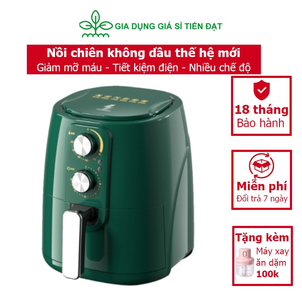 [Lỗi 1 đổi 1] Nồi Chiên Không Dầu CAMEL Dung Tích 6L - Đổi Mới Với Công Nghệ Rapid Air BH 6 Tháng