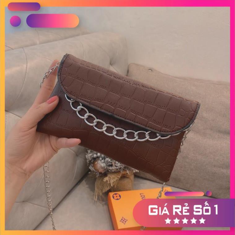 💼[ẢNH THẬT] Túi xách nữ mi ni đeo chéo kèm 2 dây đeo siêu xinh, túi xách cao cấp, túi xách giá rẻ