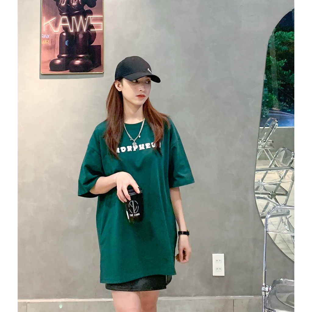 Áo Thun Unisex Morpheus màu xanh lá in nổi slogan 100% Cotton - Local Brand Chính Hãng