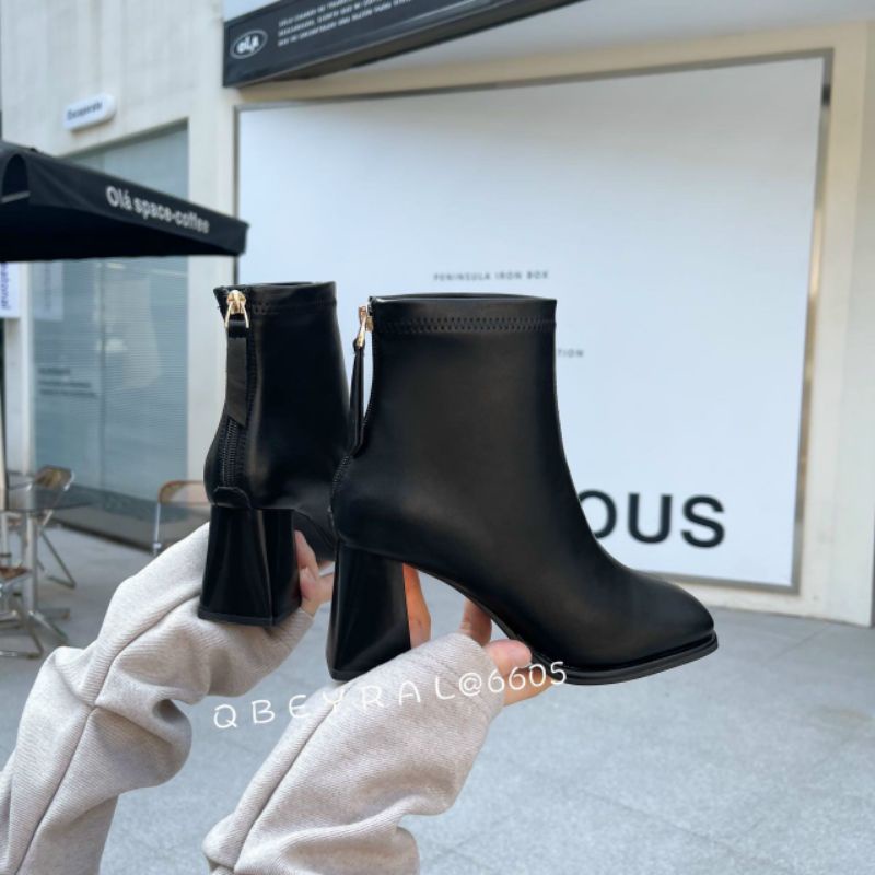 ld Boot 7p Qbey Đế Viền Cổ Cao Da Mềm Êm Fullbox Cao Cấp