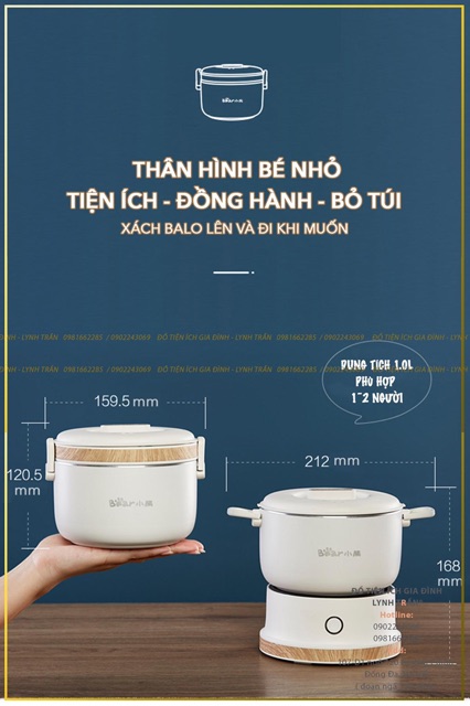 NỒI ĐIỆN ĐA NĂNG THU GỌN BEAR®️CHÍNH HÃNG GIÁ TỐT