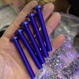 Ốc GR5 titanium 8 ly 6 phân đầu dù