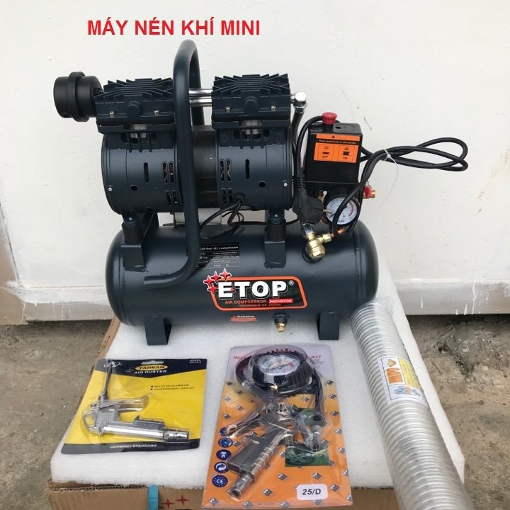 Máy nén khí Etop Thais Lan 9L kèm phun bộ phụ kiện