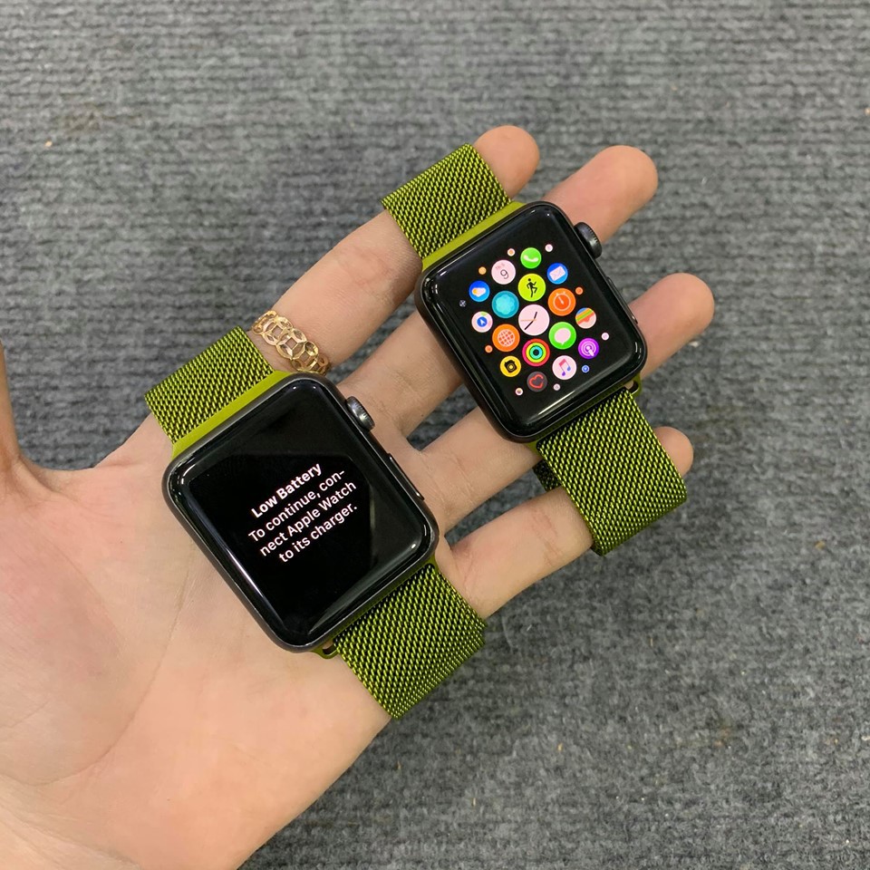 Dây thép màu xanh mới dành cho Apple Watch