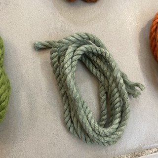 [3-5mm] Dây cotton macrame XANH SAGE sợi 3 xoắn