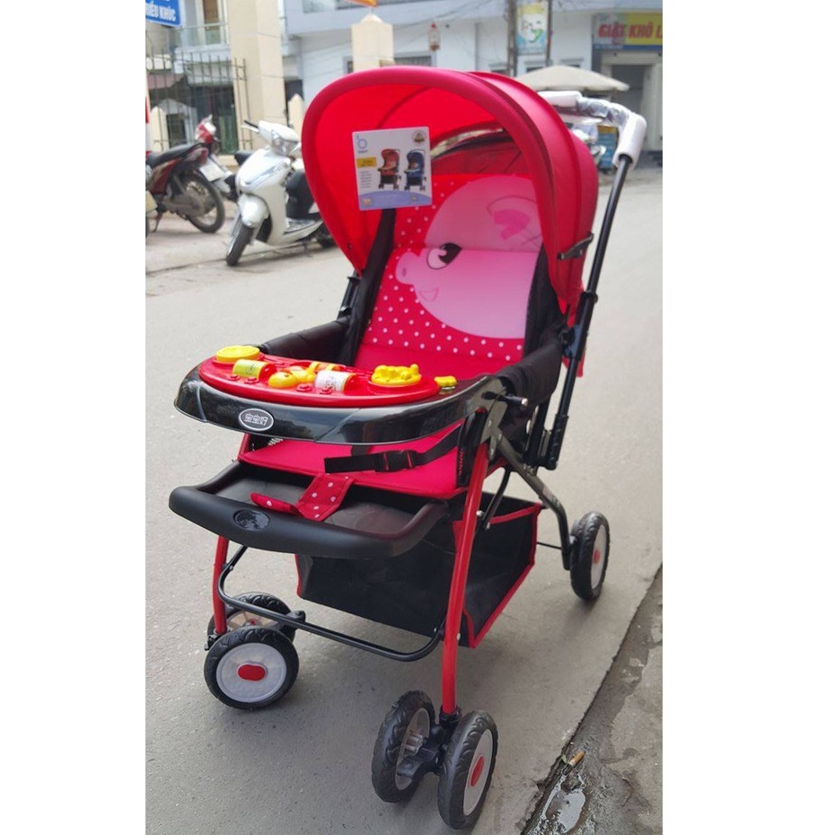 Xe Đẩy 2 Chiều 3 Tư Thế 709N BaoBaoHao Phiên Bản Mới Nhất Hình Con Heo 2022 ( Good Baby )