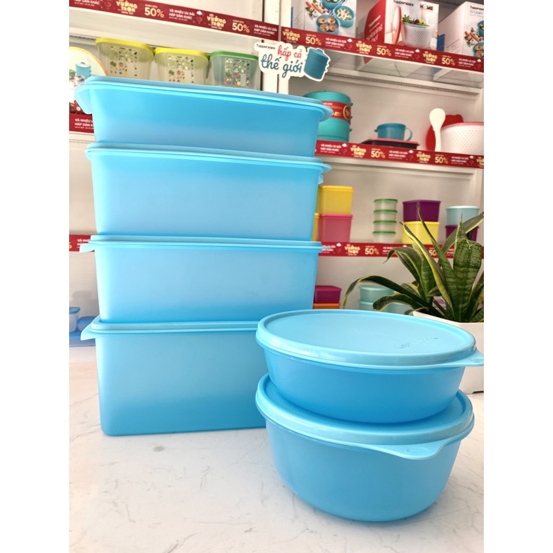 Bộ trữ mát Stak N Stor freshia tupperware | BigBuy360 - bigbuy360.vn