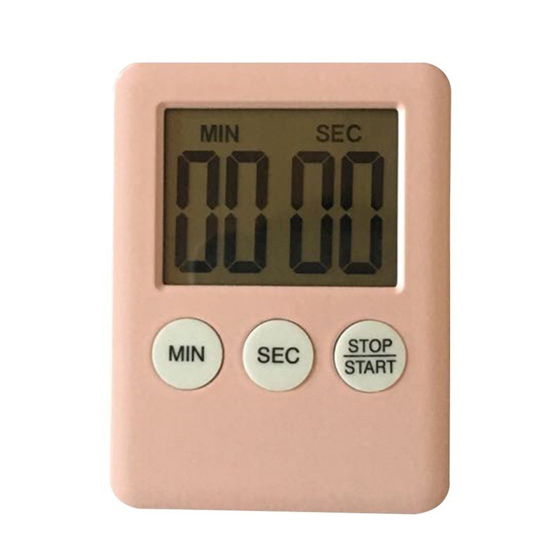 Đồng hồ hẹn giờ nấu ăn có màn hình LCD hiển thị kèm nam châm tiện lợi