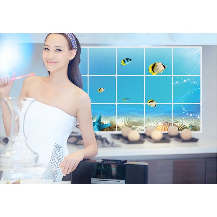 Decal dán bếp tráng nhôm - Đại Dương nhỏ