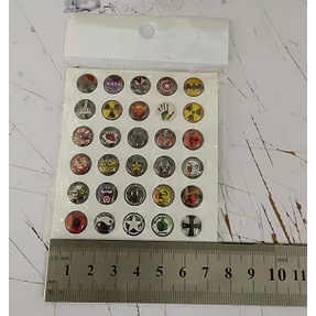 30 Miếng Dán Hình Mái Vòm Nhỏ 3D Trang Trí Xe Mô Tô