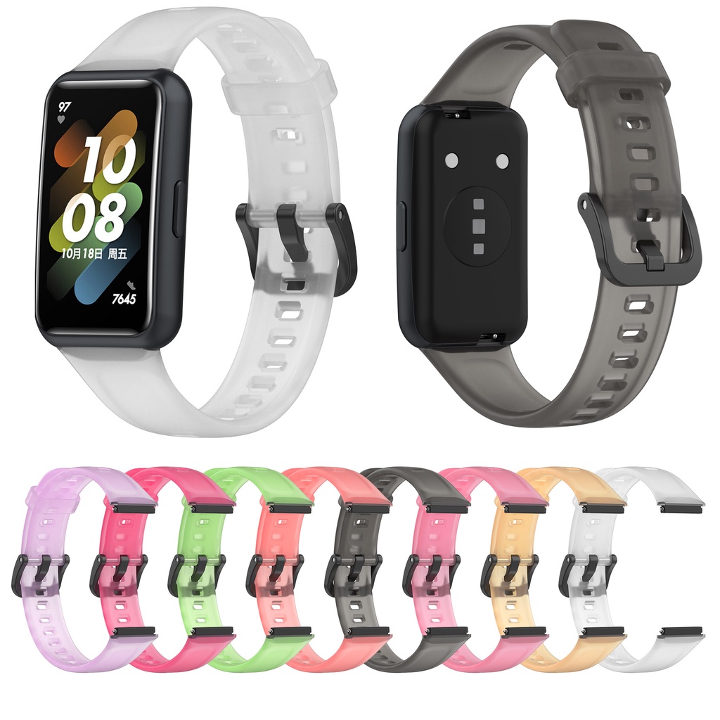 Dây Đeo Silicon Trong Suốt Cho Đồng Hồ Thông Minh Huawei Band 7