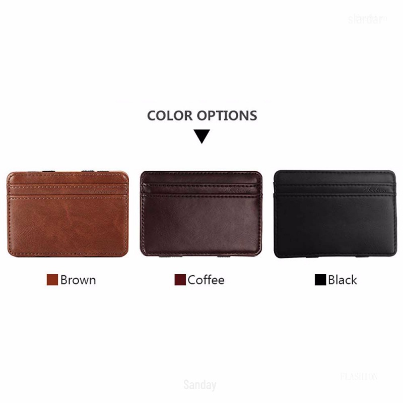 Ví Da Đựng Tiền / Thẻ Mini Nhiều Màu Thời Trang Chất Lượng Cao Cho Nam