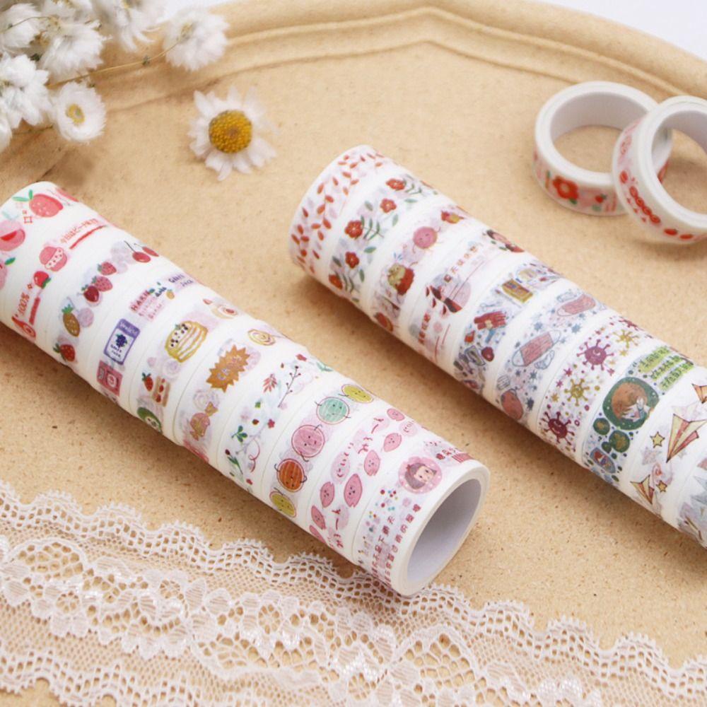 Bộ 60 Cuộn Băng Keo Nhiều Màu Sắc Dễ Thương