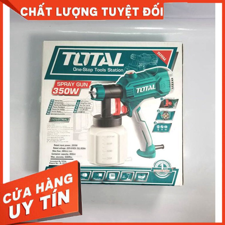 [chính hãng] máy phun sơn dùng điện 450W Total [cam kết chất lượng]