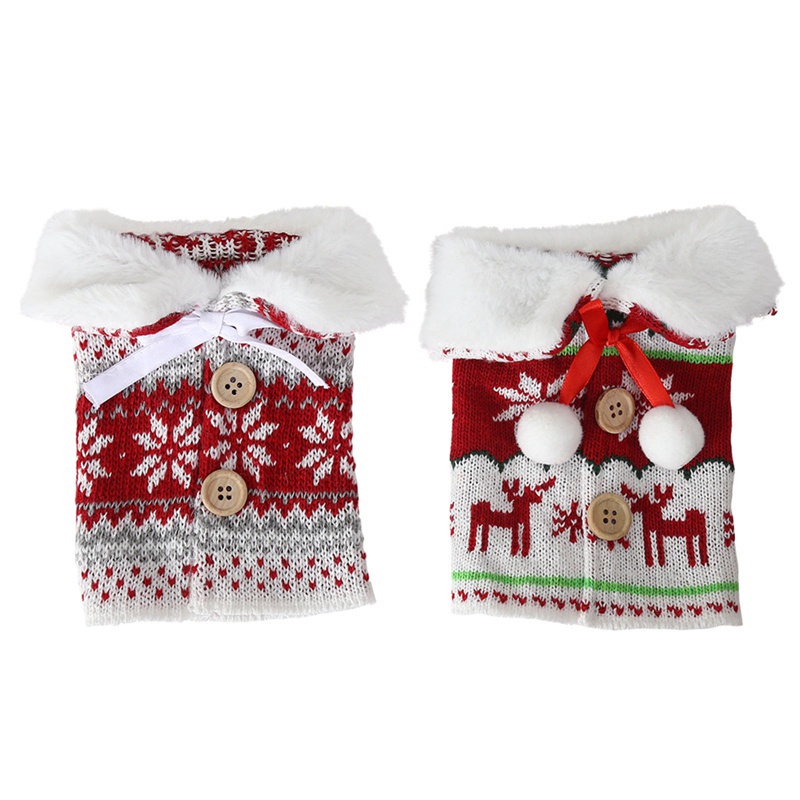 Tmdbyx Vỏ Bọc Chai Rượu Hoạ Tiết Giáng Sinh Dễ Thương