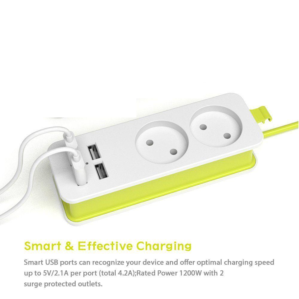 Ổ Cắm Điện US / EU 4 Cổng USB Tiện Dụng