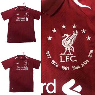 Mới Áo Thun Đá Banh Liverpool Jersey 6 Champions