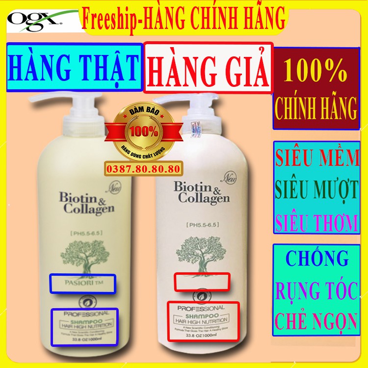 [ 100%HÀNG CHÍNH HÃNG ] Bộ dầu gội xả Biotin collagen trắng new siêu thơm, Siêu mềm, Phục hồi tóc hư tổn/ Dầu gội Biotin