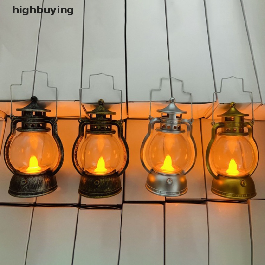 Đèn led kiểu đèn dầu phong cách halloween treo trang trí cổ điển