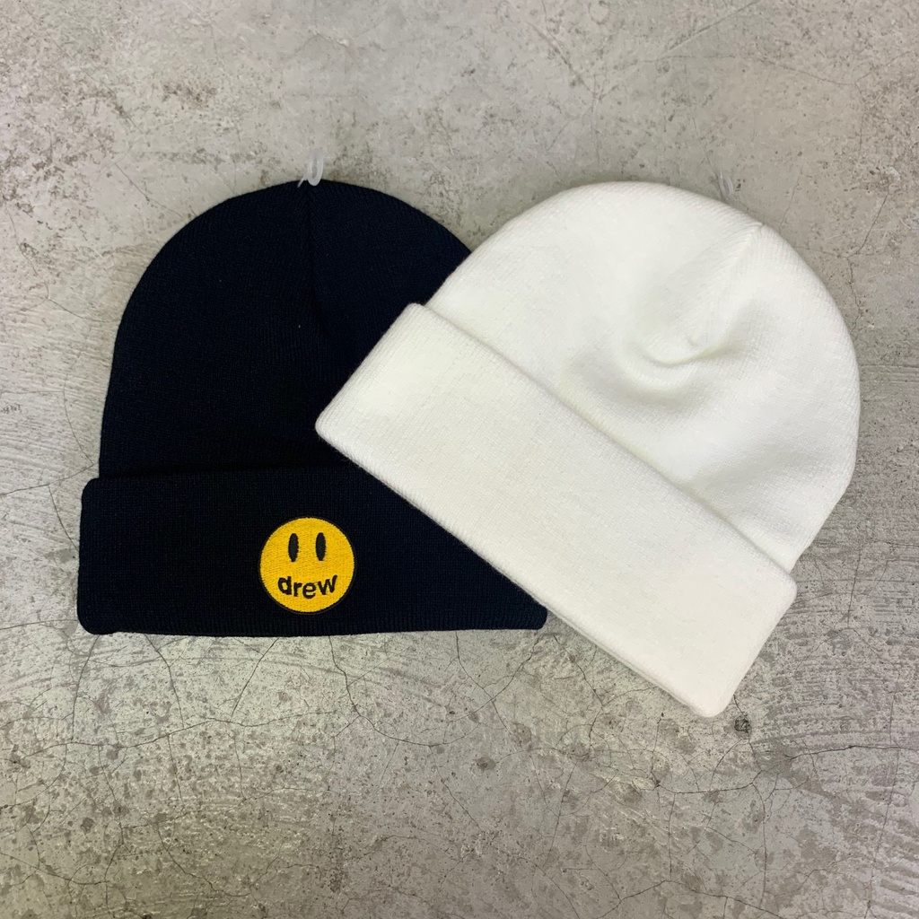 Mũ len mặt cười Drew nón trùm đầu phong cách thời trang ullzang giá rẻ - L03