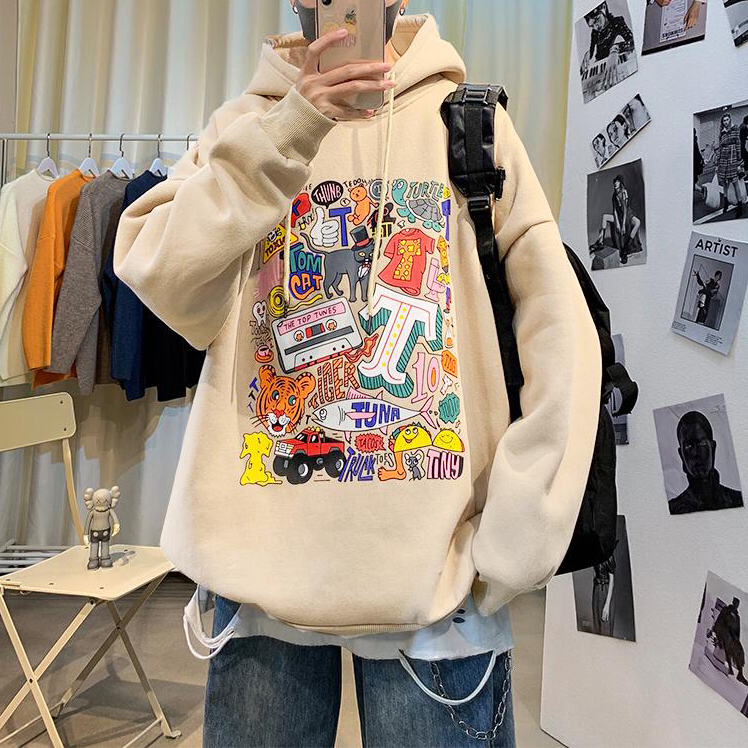 Áo Hoodies Oversize Thời Trang Dành Cho Nam (4 Màu)