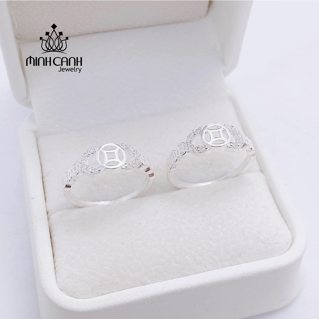 Nhẫn Bạc 3 Kim Tiền Tài Lộc May Mắn Minh Canh Jewelry