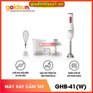 Máy Xay Cầm Tay Đa Năng Goldsun GHB-41 Không Gây Tiếng Ồn , Lưỡi Dao Sắc Bén
