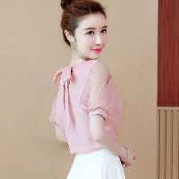 Sơ mi thắt nơ sau điệu đà