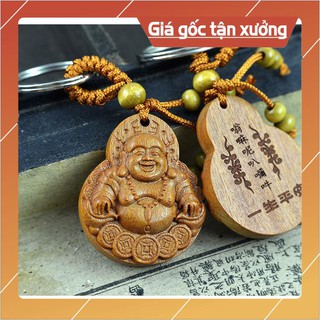 Móc khóa gỗ hình Phật